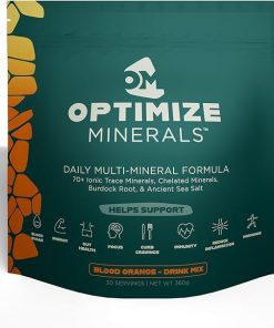 Multi Mineral Daily Formula – Magnesium, Electrolytes & Trace Mineral Supplement Powder – Gluten Free Vitamins Drink for Optimal Wellness – Blood Orange, 30 Servings