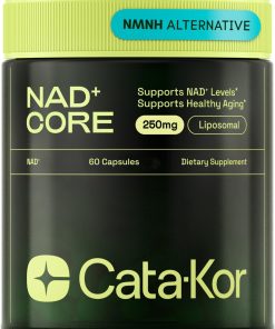 NMN Supplement Alternative – Liposomal NAD CORE LipoNAD 250mg – 30-Day Supply – High Purity NAD Supplement for Anti-Aging, Energy, Focus – 60 Capsules