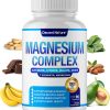 Magnesium Complex 7 Elemental Magnesium Supplement 1000mg – Magnesium Glycinate, Citrate, Malate, Taurate, Oxide, Aspartate, Orotate for Muscle, Leg Cramps, Sleep Non-GMO 90 Capsules
