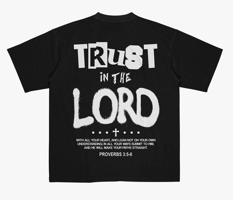Trust in the Lord Shirt, Jesus Paid Random Shirt, Christian t shirts, Vintage I Love Jesus Shirt, Menswear Top Underwear Tshirt Cotton Polyester Top Menswear