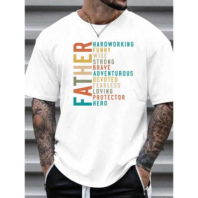Trendy Father – identity Tee: Make a Statement with a Cool and Empowering Word – based Design for Dads