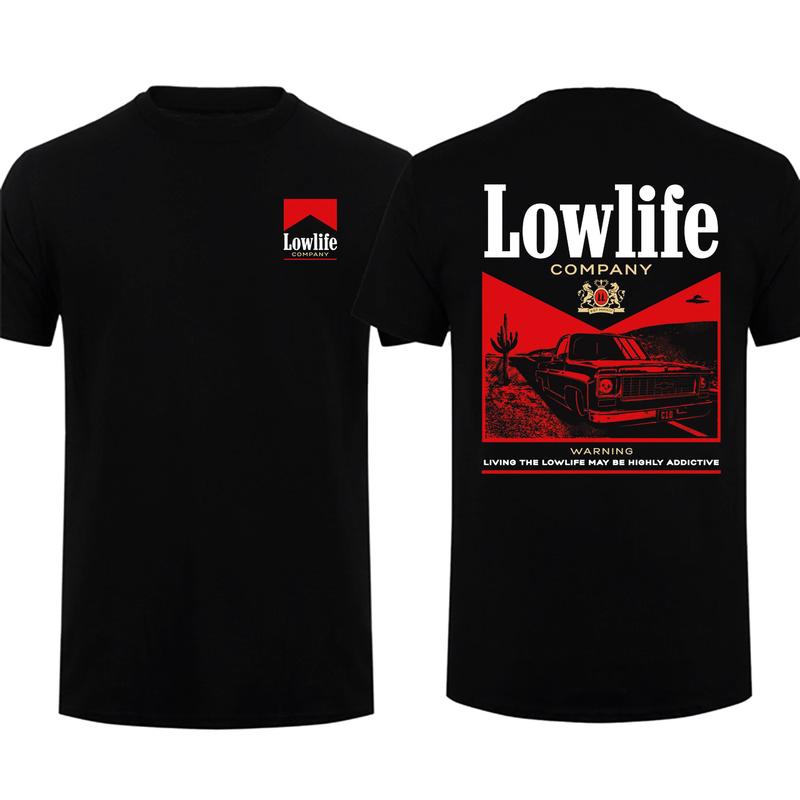 Lowlife Addictive C10 Pack Tee,For Car Lover,Speed, Style & Performance,Summer T-Shirt Menswear Car Parts Graphic Design