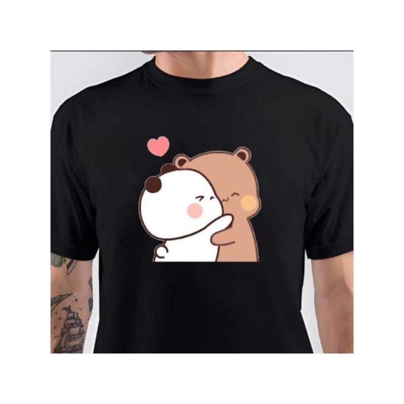 Bubu friend Dudu cute panda unisex T-shirt, very suitable for daily life and outdoor sports, S-XXXL Summer Streetwear Casual Man