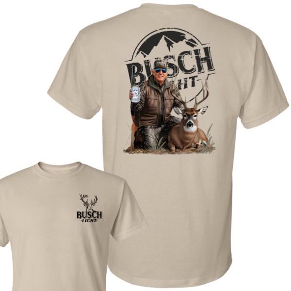 Hunter Trump Busch Light Beer Shirt, 2025 Hunting Tee, 4th Of July Gift, Patriotic Outfit for Men and Women, men’s fourth of july shirt