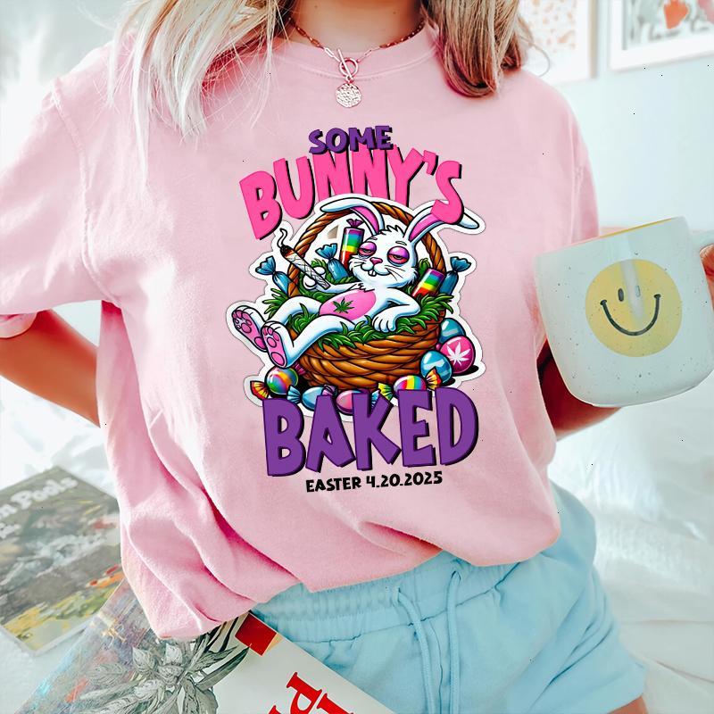 Easter Bunny Weed Smoking Rabbit Cannabis 420 Day Shirt, Some Bunny’s Baked Easter, 01APR25TT4 – LORI HYNES