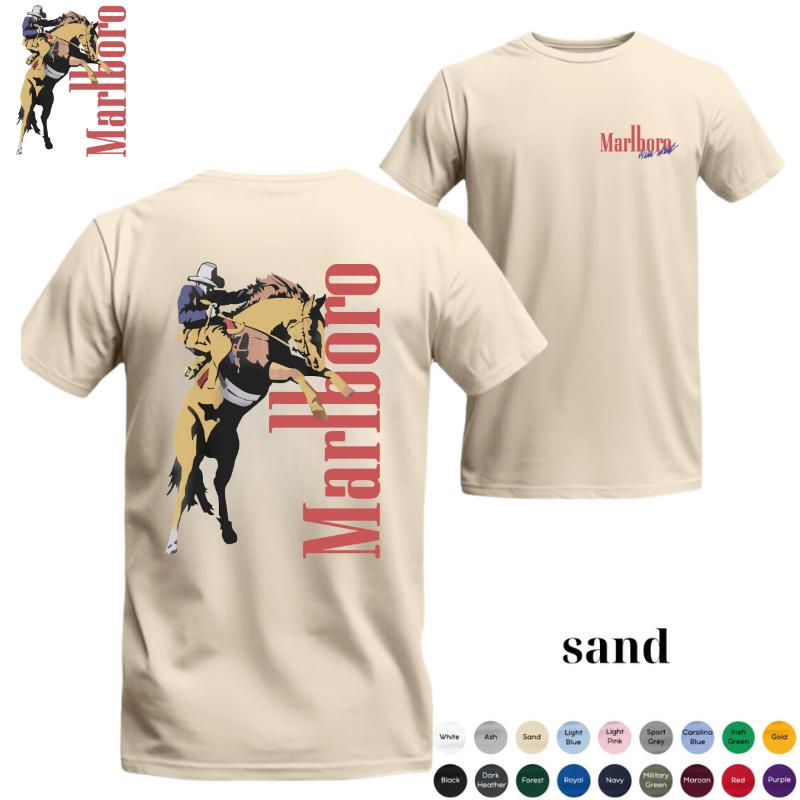 Vintage Marlboro Cowboy Wild West Shirt, Unisex Shirt, For Men, For Women Top Womenswear