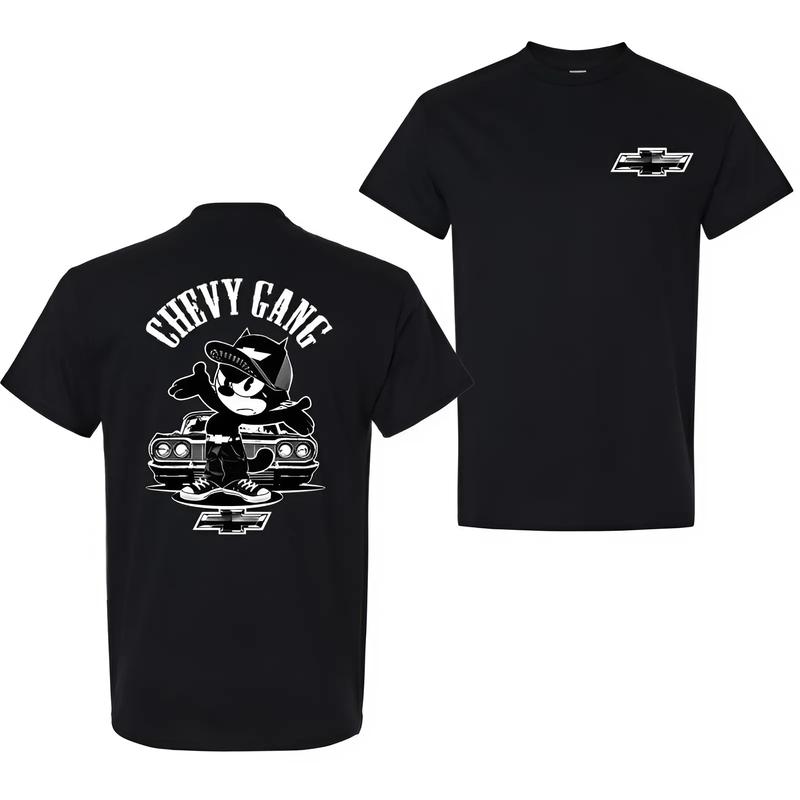 Caprice Chevy T-Shirt For Car, Enthusiast Shirt Men Cotton Chevy Gang – Fabric, Menswear