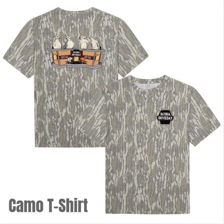 Mossy Oak Vintage Dove Day Tee – Bottomland Camo T-Shirt for Hunting & Fishing | Men’s Outdoor Apparel