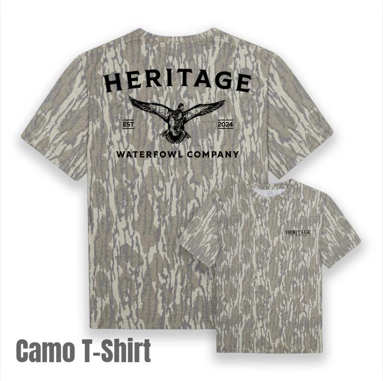 Mossy Oak Bottomland Mallard Camo T-Shirt – Vintage Washed Tee for Hunting & Fishing | Men’s Outdoor Apparel