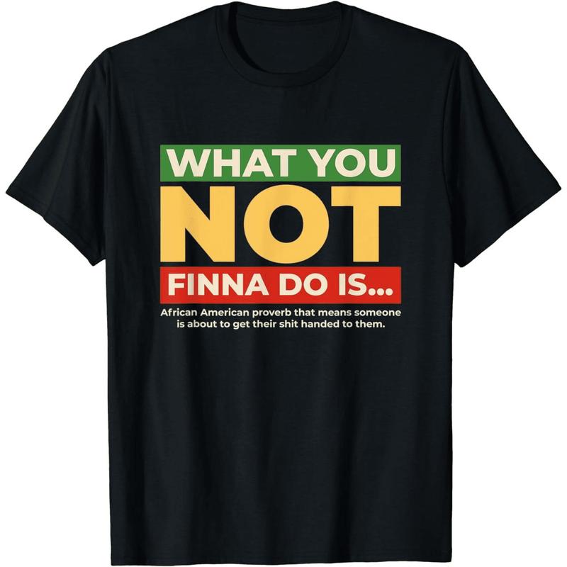 Cotton Men Gifts Funny Black T-Shirt With Sassy African American Hair Humor.