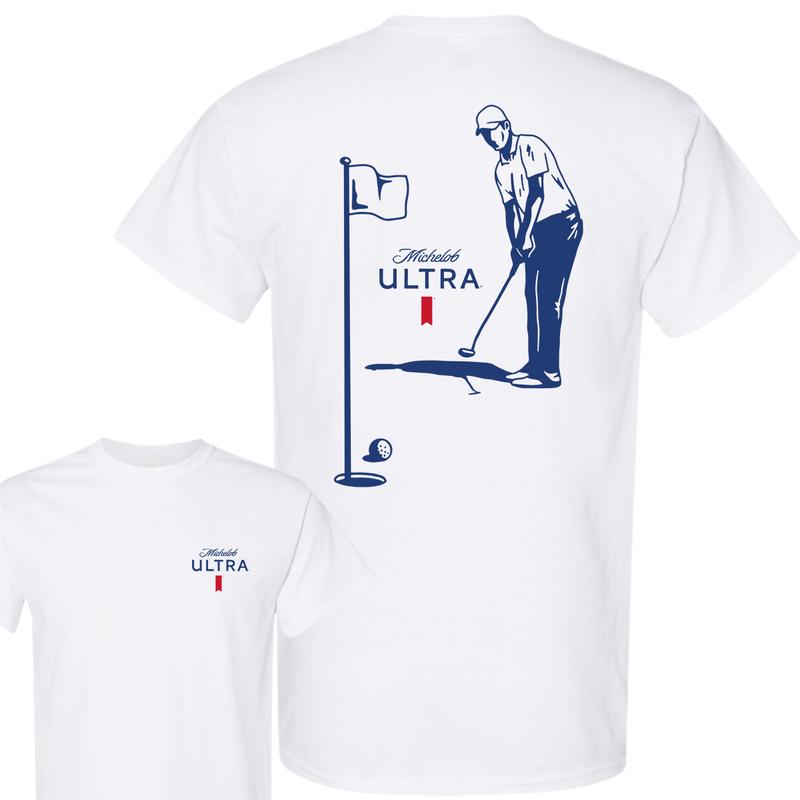 Michelob Ultra Golfing T-Shirt, 2 Side T-Shirt, Youthful & Vibrant, Every Size AvailableVariant, For Men billabongshirts