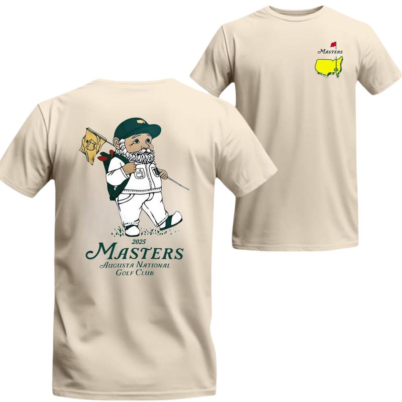 Masters Tournament 2025 Gnome T-Shirt – Fun Augusta National Golf Club Design, Perfect for Golf Fans, Stylish and Comfortable, High-Quality for Men and Women, tiktok shop, Menswear Top