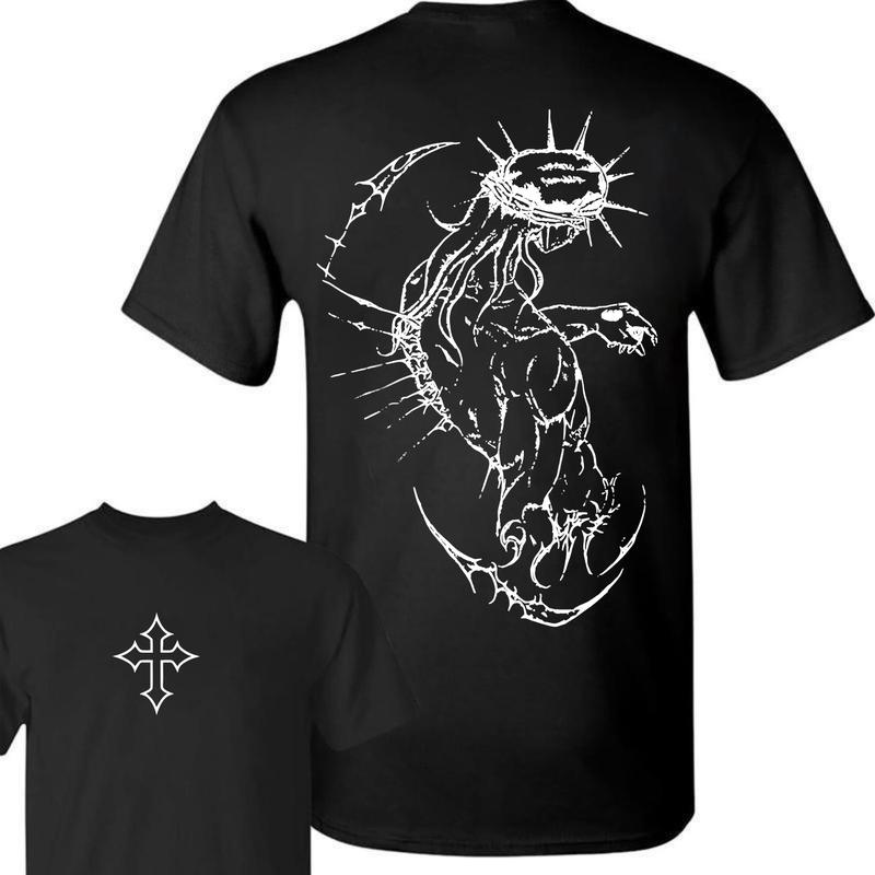 Fashion Round Neck Brandless JJBA Jesus Pump Cover – Oversized Gym T-Shirt Featuring Cross Design and Fabric Top Collar, Perfect Menswear Gift for Fitness Enthusiasts and Fans of Christian Apparel