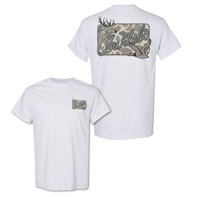 Burlebo Deer Camo T-shirt, 2-sided Graphic Print, Perfect For Outdoor Adventures And Everyday Style, for men, for Women