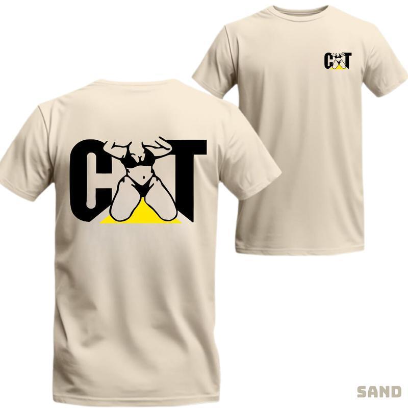Vintage CAT T-Shirt, Construction Equipment Fan graphic tees, Heavy Machinery Workwear, Bold Unisex Menswear Classic Cotton