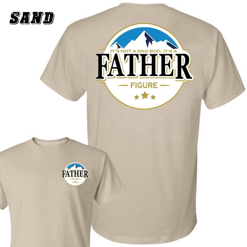 Busch Light Father Figure T-Shirt, ‘It’s Not a Dad Bod, It’s a Father Figure’ Graphic, Father’s Day Shirt, Funny Dad Shirt, Trendy Father’s Day Apparel, Men’s Graphic Tees