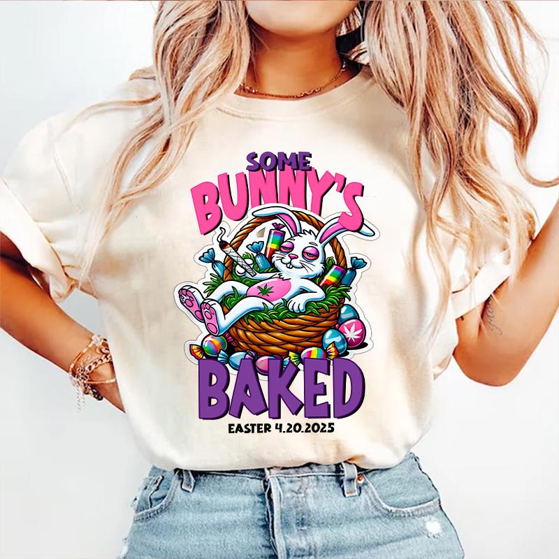 Easter Bunny Rabbit Cannabis 420 Day Shirt, Some Bunny’s Baked Easter, 01APR25TT4