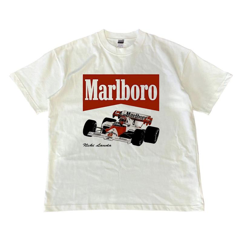 Vintage Marlboro Racing T-shirt, Nascar Merch Graphic Tee, Unisex Tshirt, Sweatshirt, Hoodie, Comfort Colors Menswear Top Streetwear Shortsleeve Tropical Crewneck