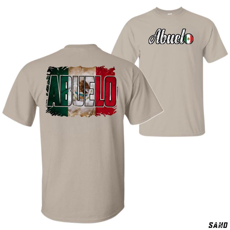 Abuelo T-Shirt with Mexican Flag Design – Bold Graphic for Grandfathers, Comfortable Unisex Fit, Ideal for Mexican Heritage Pride and Father’s Day Gift graphic tee