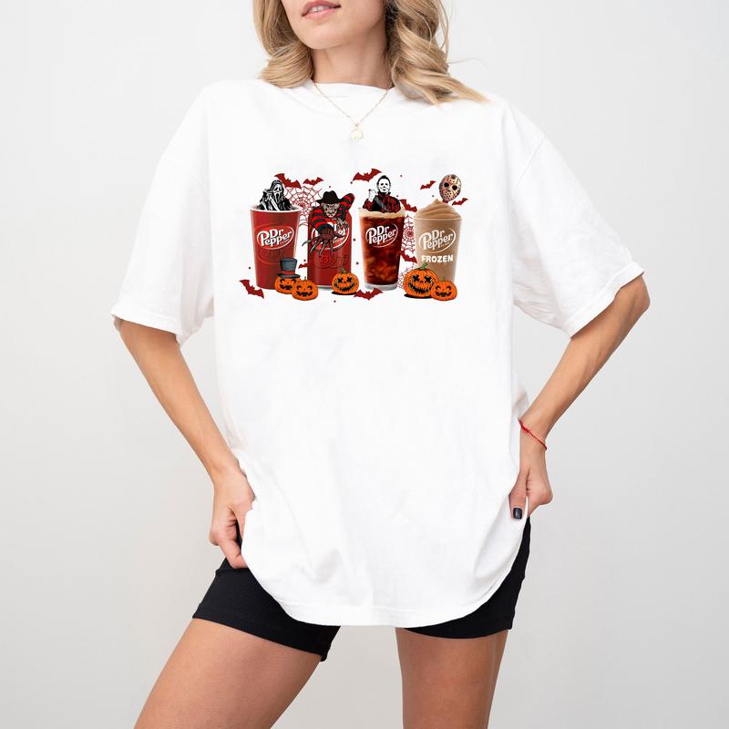 Dr. P.epper Coffee Halloween Shirt, Retro Halloween Shirt, Pumpkin Shirt Cotton