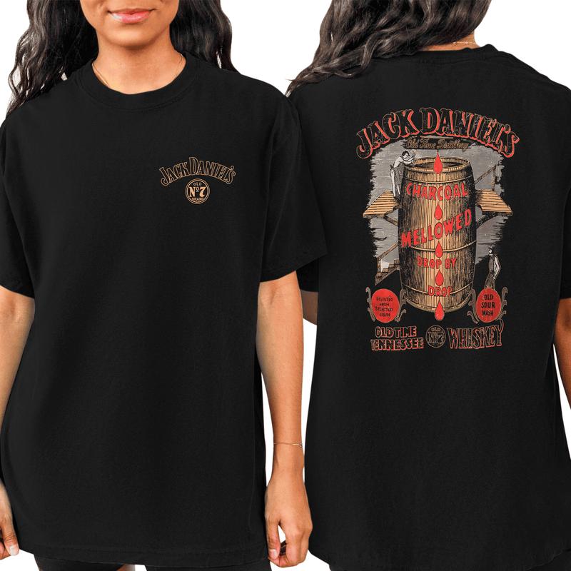 Jack Daniel’s Whisky Barrel Shirt, Whiskey Holiday Shirt, Old Fashion Tee, Alcohol Shirt, Drinking Tee, Vacation Shirt, Whiskey Lovers Gifts Clothing T-Shirts
