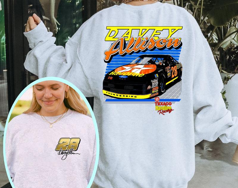 Davey Allison 28 T-Shirt, Nassscar Shirt Sweatshirt Hoodie