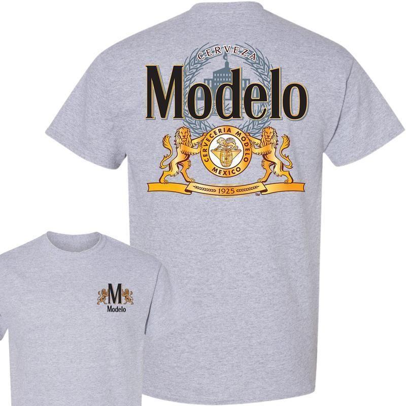 Modelo Beer Graphic Tee, Vintage Mexican Cerveza Shirt, Classic Brewery Logo T-shirt for Casual Wear, Unisex Top for Daily Style