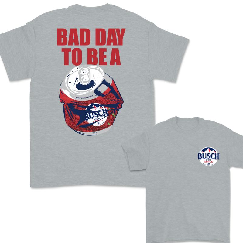 Bad Day to Be a Busch Light Apple 2 Sided T-Shirt, Busch Apple Full Color T-Shirt For Women, For Men