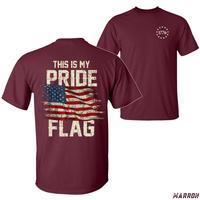 This Is My Pride Flag T-Shirt – Bold Patriotic USA Flag Design with 1776 Emblem, Perfect for July 4th, American Pride Wear, tiktok shop store, Unisex Tops Menswear