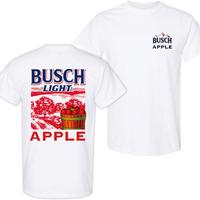 Busch Light Apple T-Shirt – Funny Beer Graphic Tee for Men & Women, Country Summer Shirt with Vintage Apple Barrel Design, Perfect for Beer Lovers