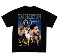 Tyrese Haliburton Choke Sign T-Shirt, Homage Retro Classic Graphic Tee Bootleq Unisex Spor Gift, Basketball Lover Player Shirt, for Men and Women Fit Cotton Casual Print Top Womenswear