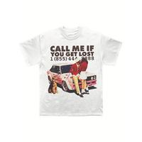Men’s Gifts Pop Culture Tees Tyler Call Me If You Get Lost T-shirt Prints for Urban Vibes Concerts Soft Fabric Cotton Skin-friendly and Breathable Trending 2025 Unisex