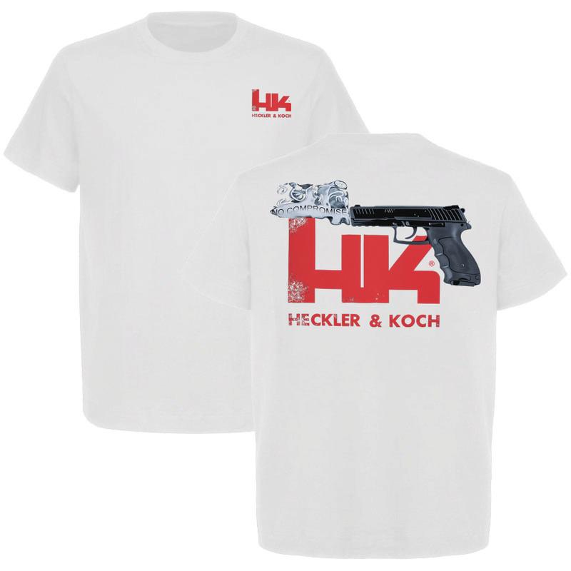 Heckler & Koch “No Compromise” T-Shirt,Tactical Apparel ,Full Colour T-Shirt,Perfect for Fans Classic American Style,Gift For Dad