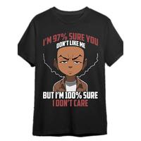 Boondocks t-shirt 333927 men’s short-sleeved fun pattern T-shirt series, black PR