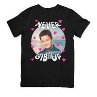 Never Gib Up – Gibby iCarly Joke Funny Gen Z Shirt Dank Meme Humor Nickelodeon Top Menswear Streetwear Shortsleeve Crewneck Tropical Casual Tshirt