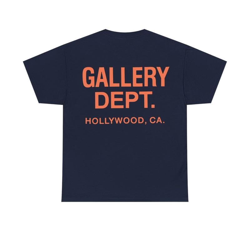 Gallery Dept Logo Print Cotton T-Shirt Graphic Crewneck Fashion Short Sleeve Shirt Menswear Top Shortsleeve