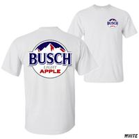 Busch Light Apple T-Shirt, Vintage Mountain & Fruit Graphic Tee, Soft Cotton Shirt for Beer Lovers, Refreshing Fall-Inspired Apparel, Unique Gift for Busch Fans