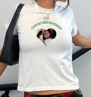 Paul Mescal I Love My Irish Boyfriend St Patty’s Day Baby Tee Lucky Irish Baby Tee Cute Croptop Graphic Top Trendy Baby tee Top Cute Gift 90s Tee