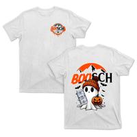 Boosh Light Cute Boo Ghost Halloween 2 Sided T-Shirt, Menswear Top Casual Tshirt