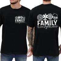 T-Shirt First Responders – No One Fight Alone Family Shirt Overdose Awareness, T-shirt for Men and Women, Unisex cotton