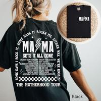 Mama T-shirt | Motherhood Tour Shirt | Retro Rock Concert Mama Tee | Mother’s Day Shirt | Comfort Colors Motherhood Tee | Fun Mama Tee