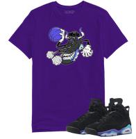 Aqua Blowing Smoke Purple Tee-Lacing Up Unisex Streetwear Adults and Youth Tee – Retro Vibe, Bold Style
