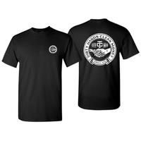 Troll Co Work Hard Dirty Hands Clean Money Graphic Tee, Unisex Pullover T-shirt for Men and Women, Casual Daily Wear, Two-Sided Print Top Womenswear Tshirt Streetwear