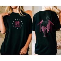 Sleep Token 2025 Tour Flamingo Emblem Tee, Unisex Graphic T-shirt for Men and Women, Casual Daily Wear, Soft Cotton Round Neck Top Womenswear Tshirt Streetwear Summer