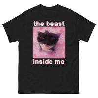 The beast inside me Funny Cat Meme T-shirt Gift for Woman, Dank Memes Tee Shirt, Inappropriate Shirts, Silly Cats Tees, Unhinged T-shirt, Funny Cat Tshirt, Funny Cat Meme Shirt, Dank Memes, Freaky Ahh Cat Shirt, Funny Cat T-shirt, Funny Cat Meme Shirt