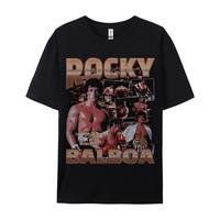 Unisex-Adult Ultra Cotton T-Shirt Graphic ROCKY BALBOA TEE graphic design tee Gift For Man Cotton Menswear Crewneck Streetwear Top Outfits.