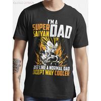 100% Cotton High QualitySuper Saiyan Dad Vegeta T-Shirt 100% Cotton Crewneck T-Shirt Streetwear Man Top Menswear Tshirt Tropical Shortsleeve Midi Casual graphic tees men gifts ivan cornejo merch pride collection breezy bowl merch bobby jack shirt