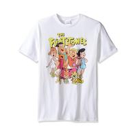 100% High Quality CottonThe Flintstones Men s Cast T Shirt White X Large Men Top Streetwear Office Crewneck Classic Menswear Soft Fashion Galaxy Gym