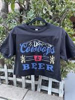 Cowboys _ Beer Crop Top Cotton Fit