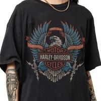 Vintage Eagle Graphic Shirt, Unisex Streetwear Clothing T-Shirt Perfect Gift for Motorcycle Enthusiasts, Shortsleeve – Crewneck Shirt S-5XL, Comfort Streetwear Cotton Shirt, For Men, For Women